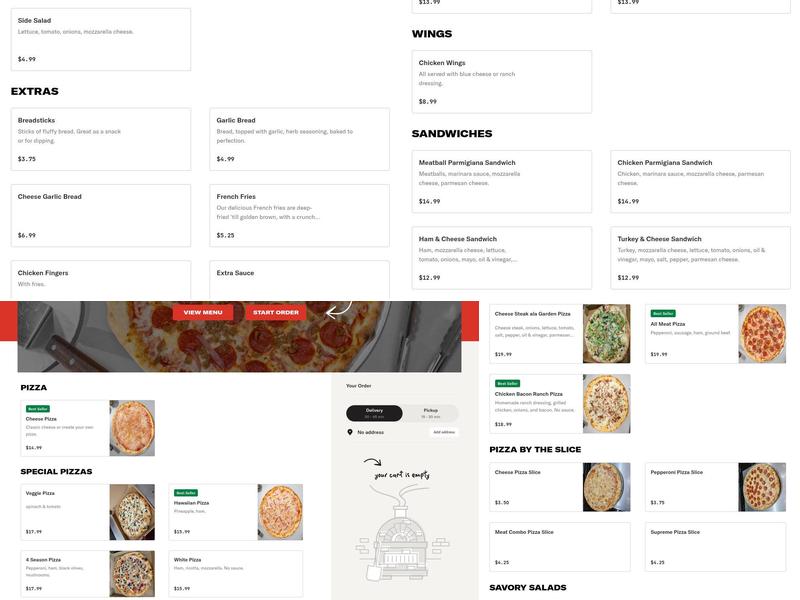 New York Pizza Biloxi Menu