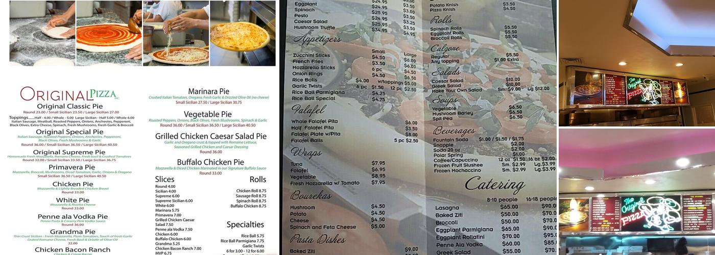 Original Pizza Menu