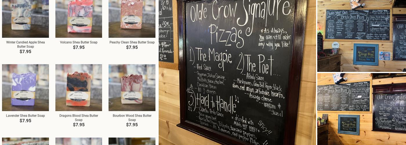 Primitive Olde Crow & Winery Menu