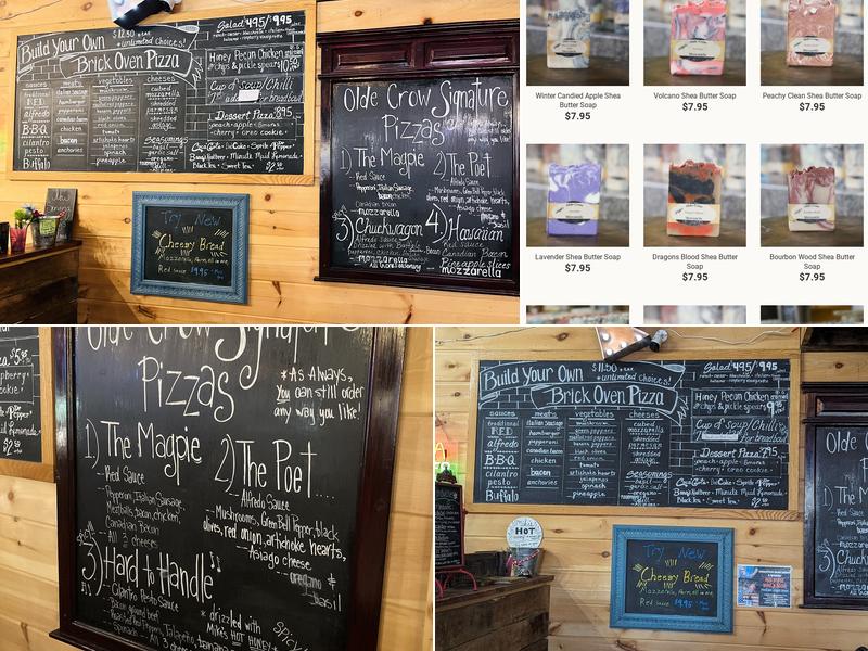 Primitive Olde Crow & Winery Menu