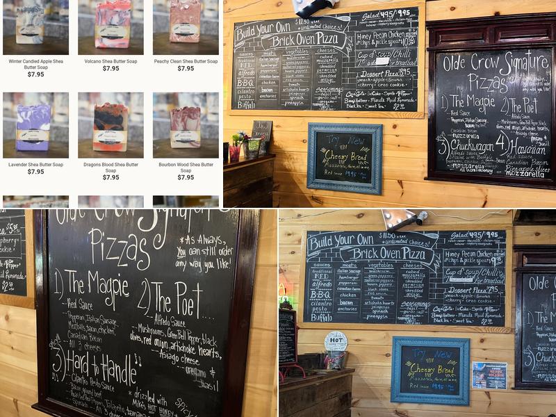 Primitive Olde Crow & Winery Menu