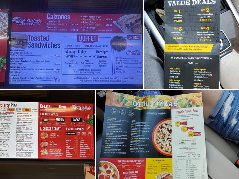 Godfather’s Pizza Express Menu