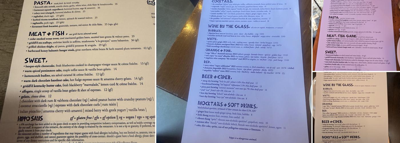 Hippo Menu