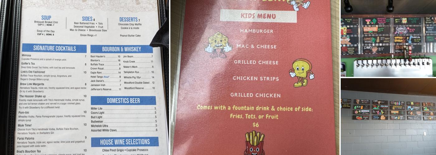 Brew Link Brewpub Menu