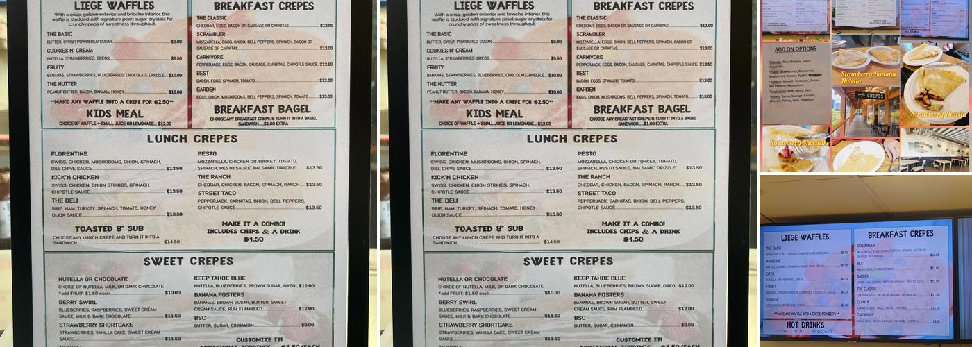 Creative Crêpes Menu