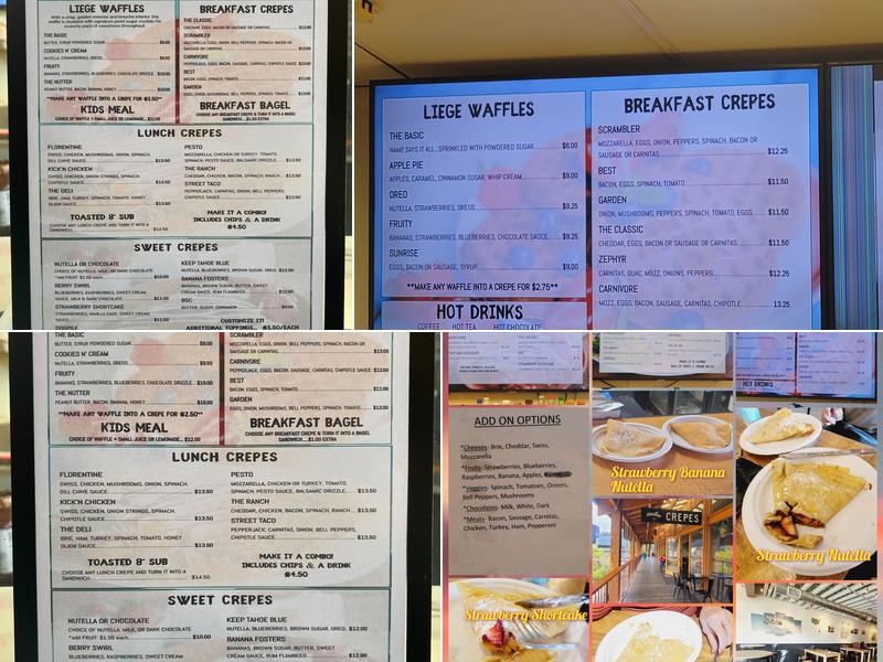 Creative Crêpes Menu