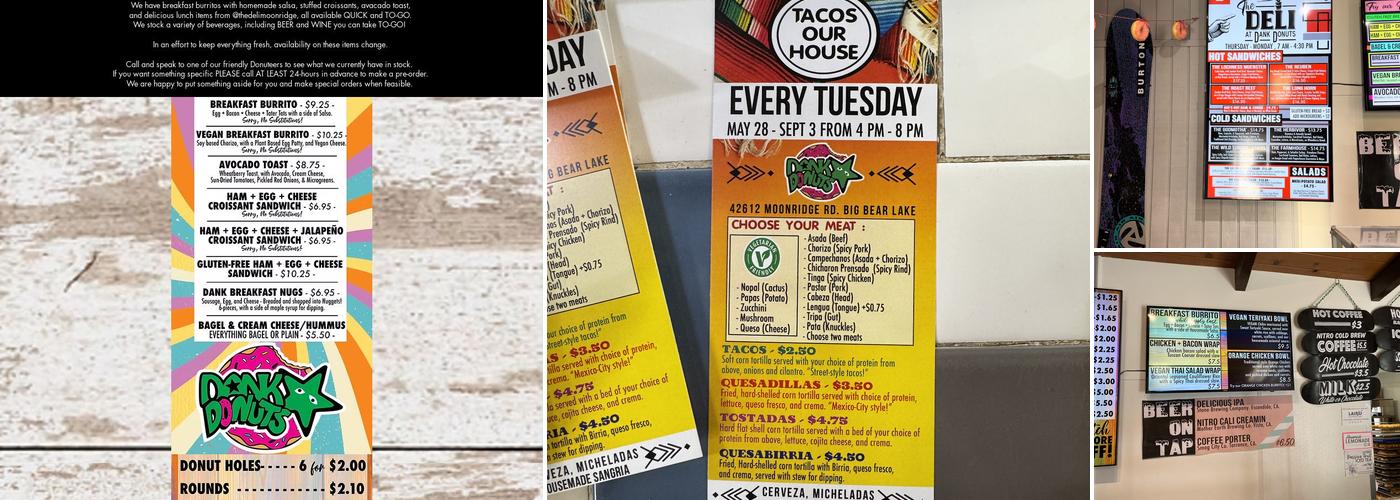 Dank Donuts Menu