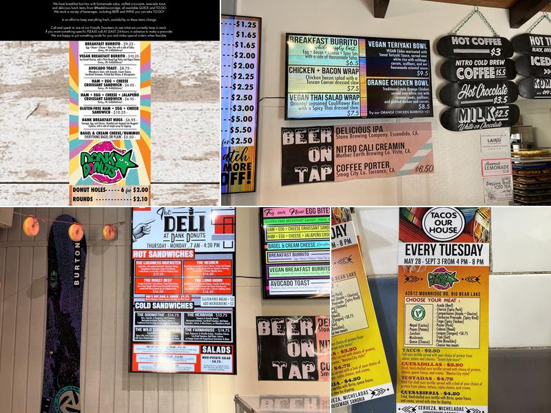 Dank Donuts Menu
