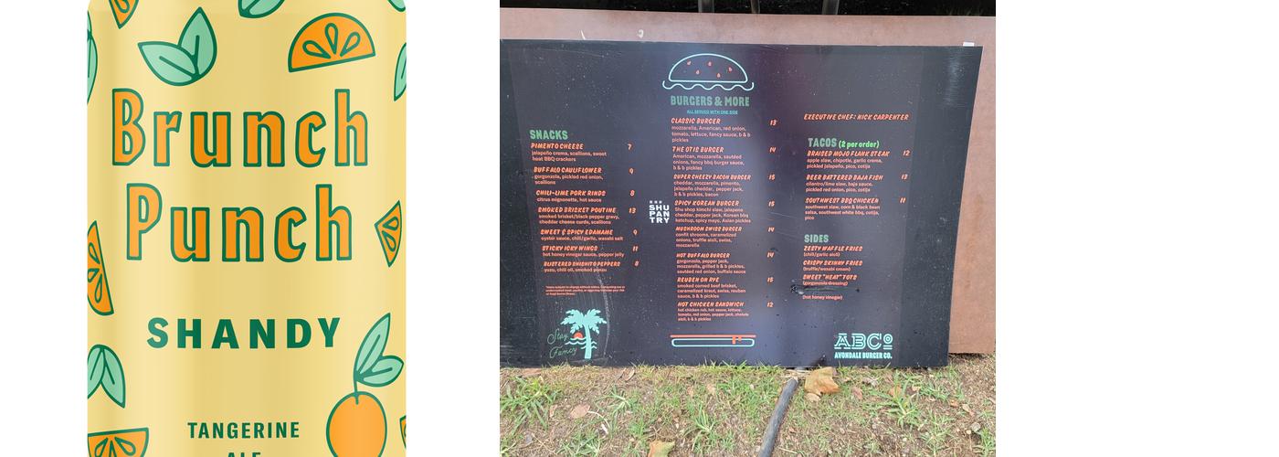 Avondale Brewing Company Menu