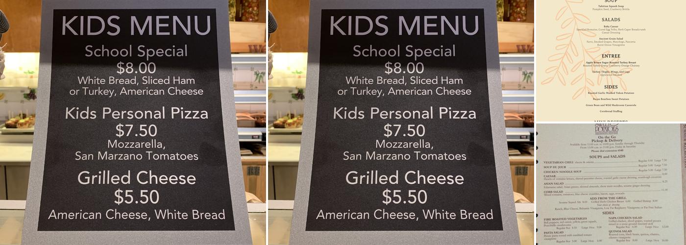 Sweet Potatoes Deli Menu