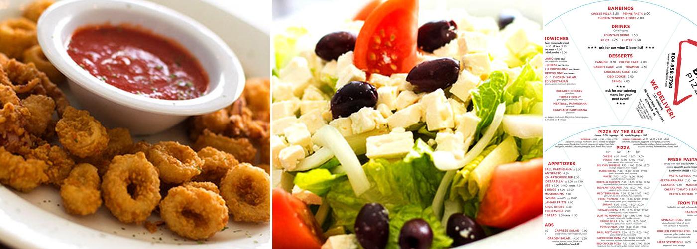 Bel Cibo Pizzeria Menu