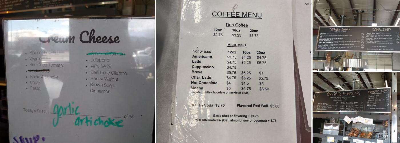 Bagel Sphere Menu