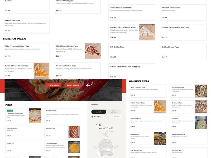 Feasta Pizza III Menu