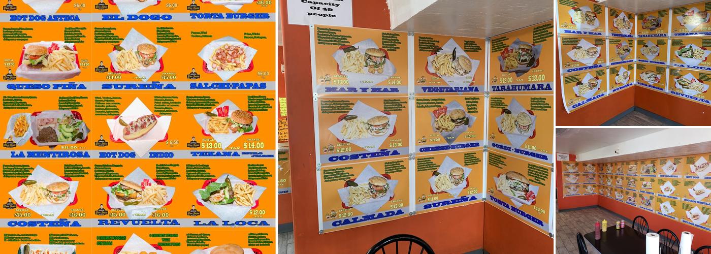 Hamburguesas Don Jesús Menu