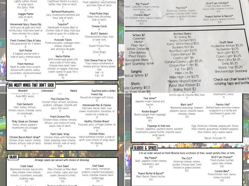 FuNuGyz Menu