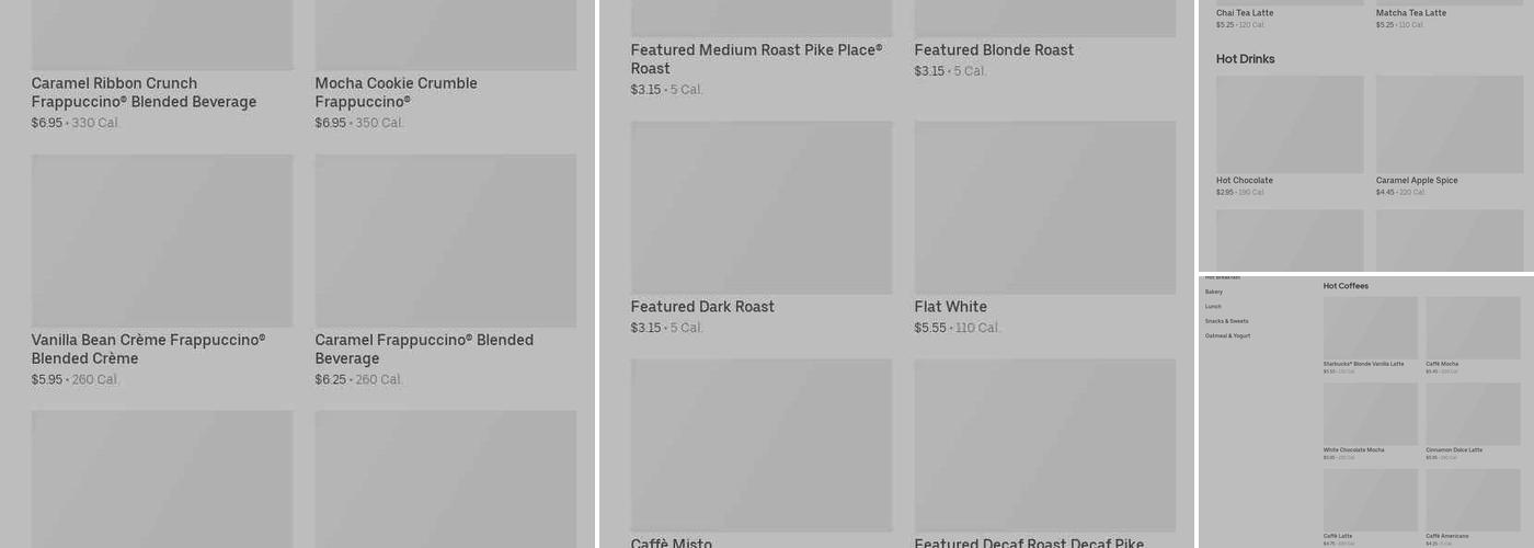 Starbucks Menu