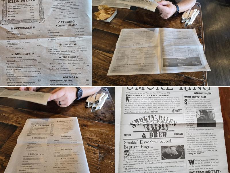 Smokin' Dave's BBQ - DENVER Menu