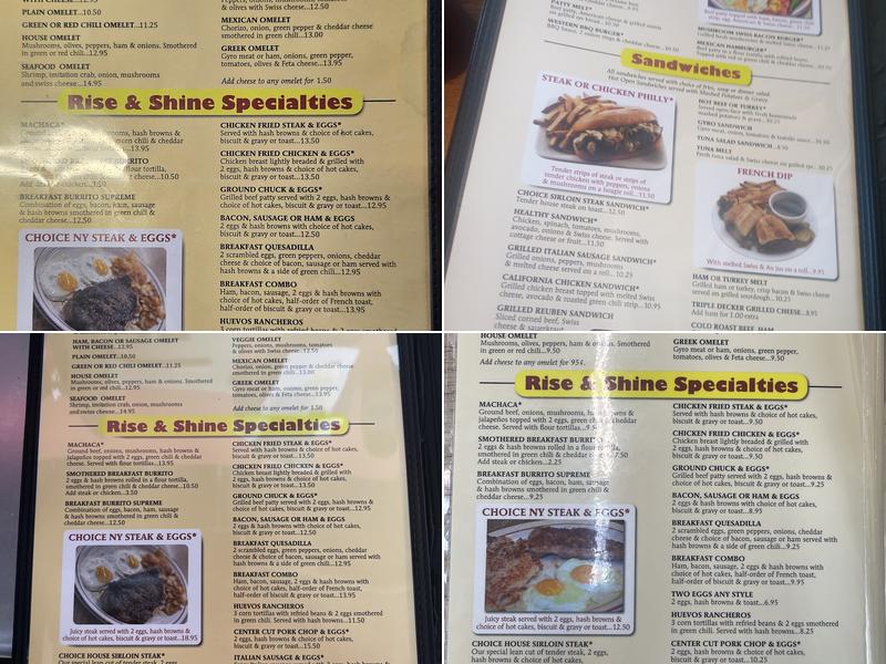 Mr. Egg Menu
