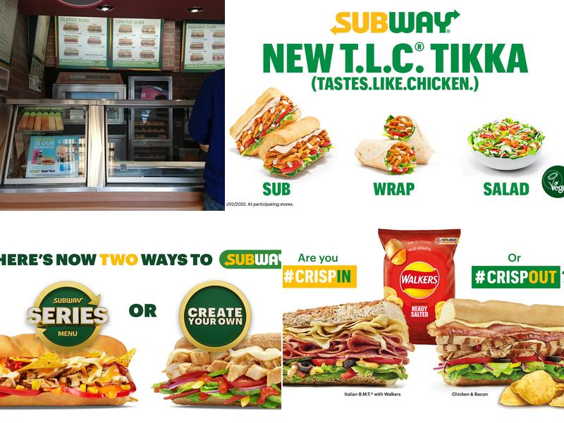 Subway Menu