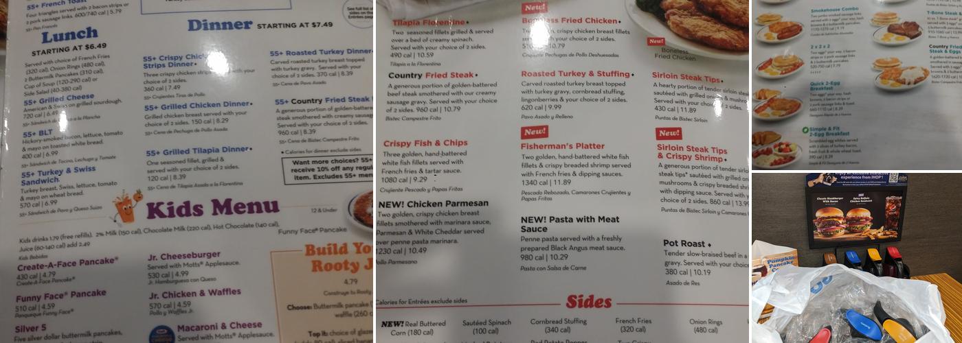 IHOP Menu