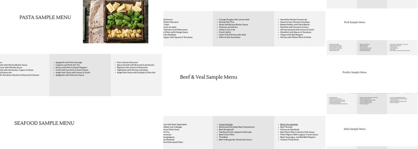 Marlon The Baker Menu