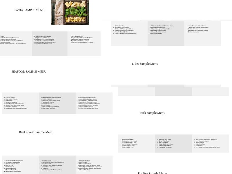 Marlon The Baker Menu