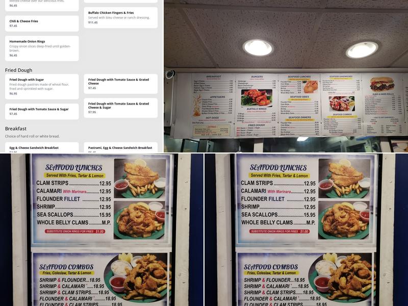 Sandbar Seafood Menu