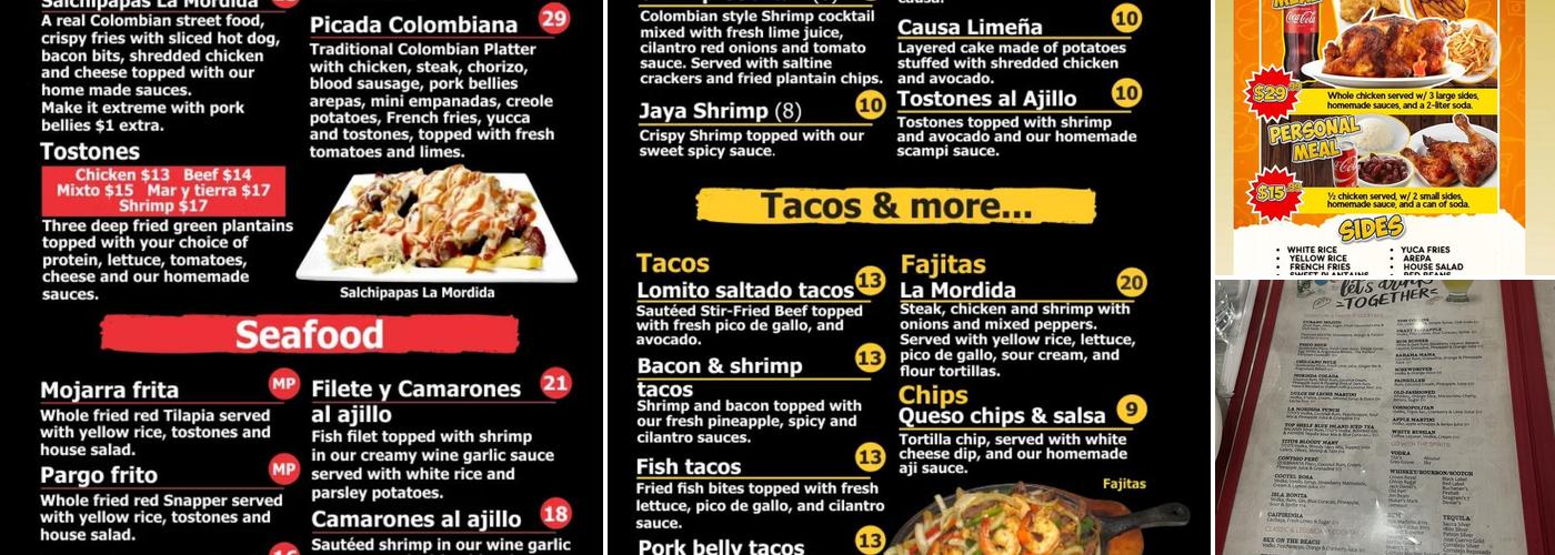 La Mordida Restaurant Bar & Grill Menu