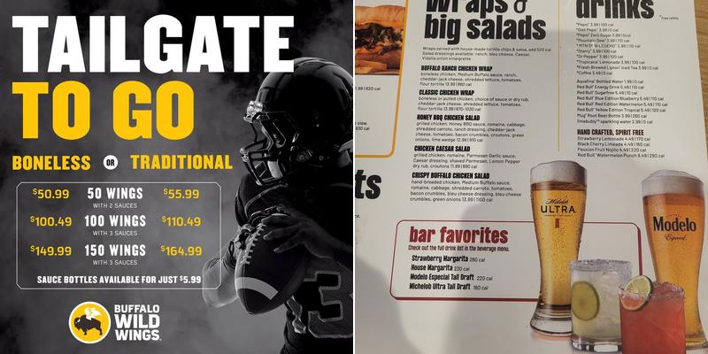 Buffalo Wild Wings Menu