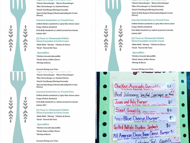 Crayzlicious Menu