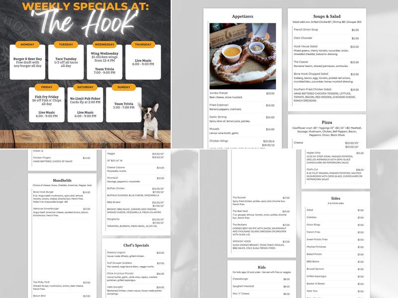 Bone Hook Brewing Company Menu
