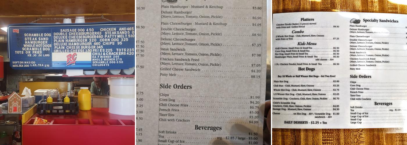 Hidden Grill Menu