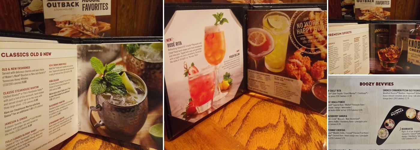 Outback Steakhouse Menu