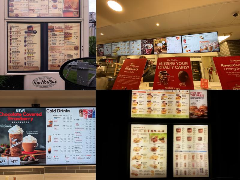 Tim Hortons Menu