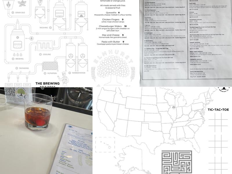 Elmhurst Brewing Company Menu