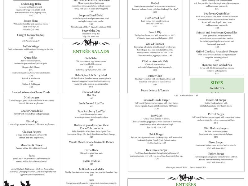 Macushla Brewing Co. Menu