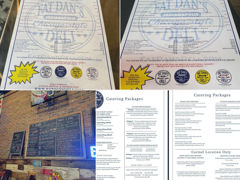 Fat Dan's Deli Menu