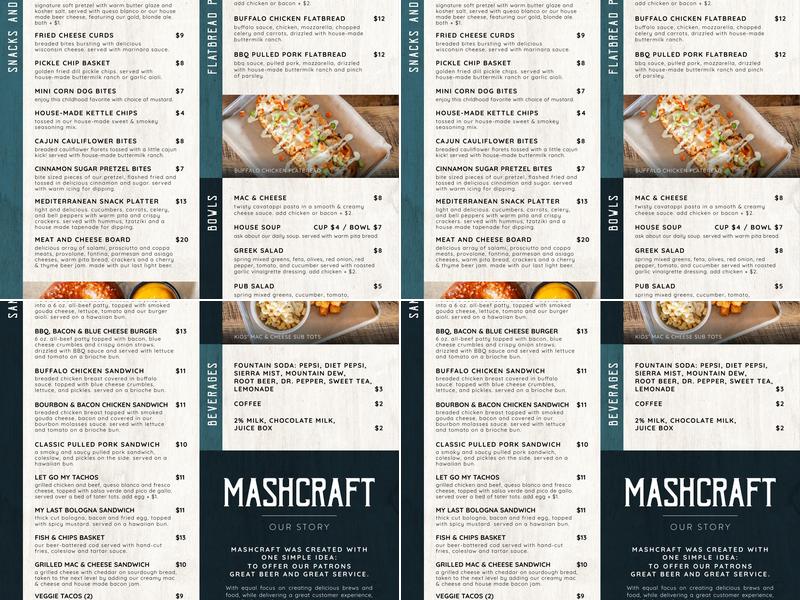 MashCraft Fishers Menu