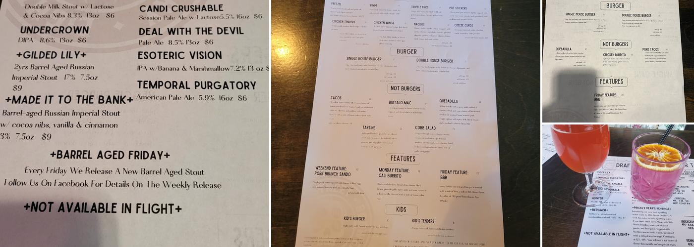 18th Street Brewery Menu