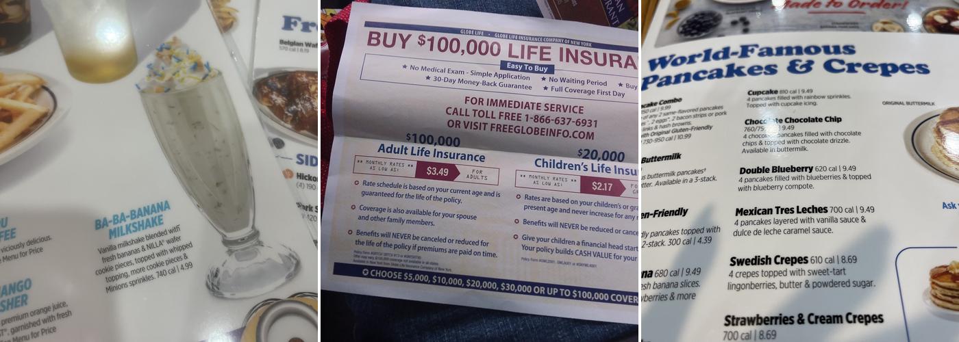 IHOP Menu