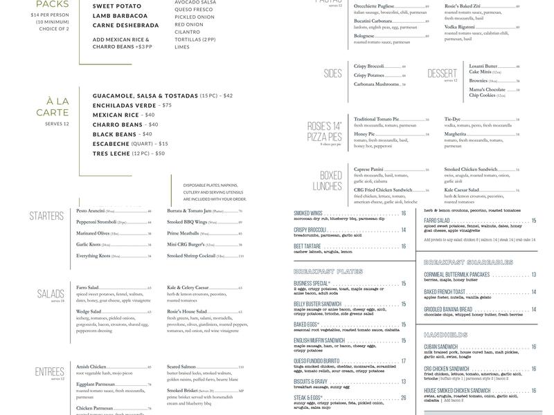 Crown Republic Gastropub Menu