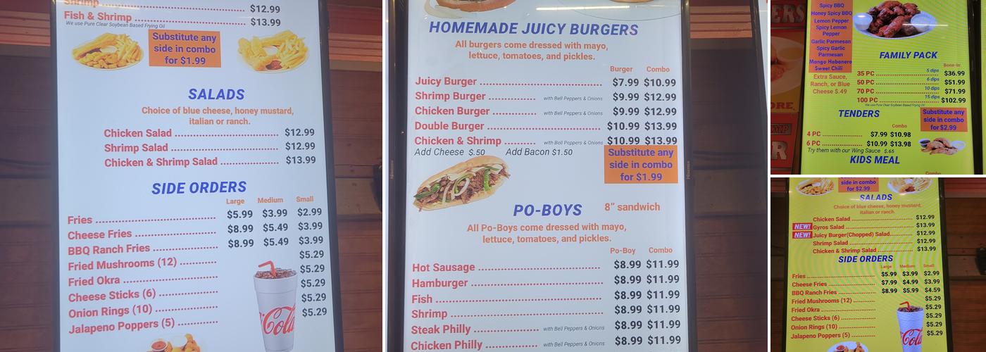 Wings n More Menu