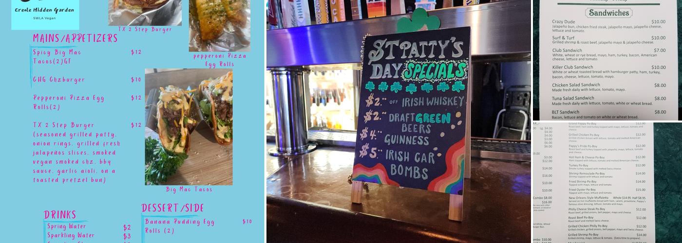 Pappy's Sports Pub Menu