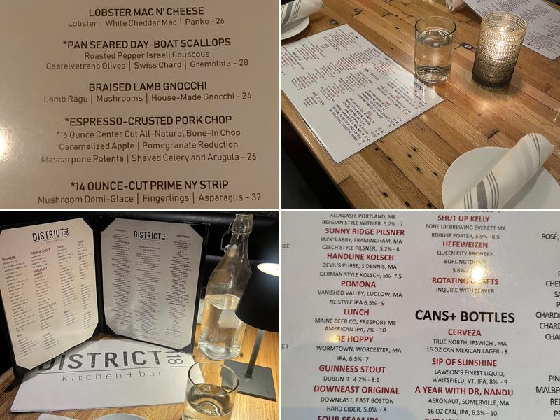 District 118 Kitchen & Bar Menu