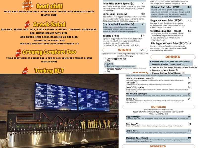 RAPPOURT Menu