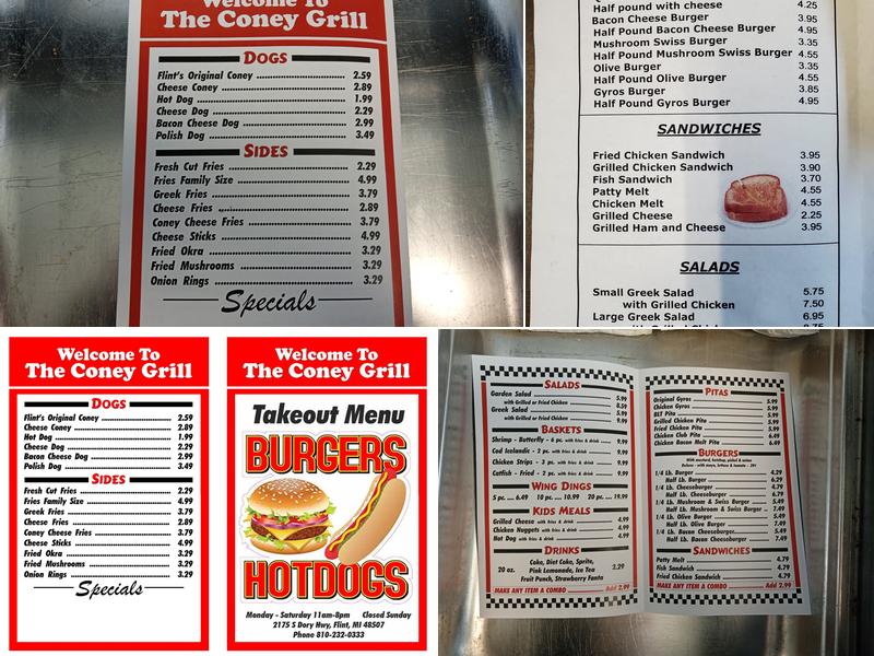 Coney Grill Menu