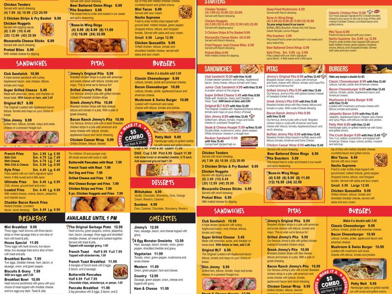 Jimmy’s Coney Grill Menu