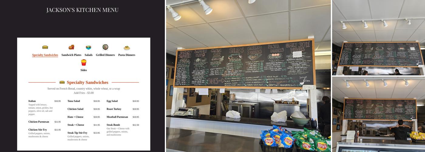 Jackson's Kitchen Menu