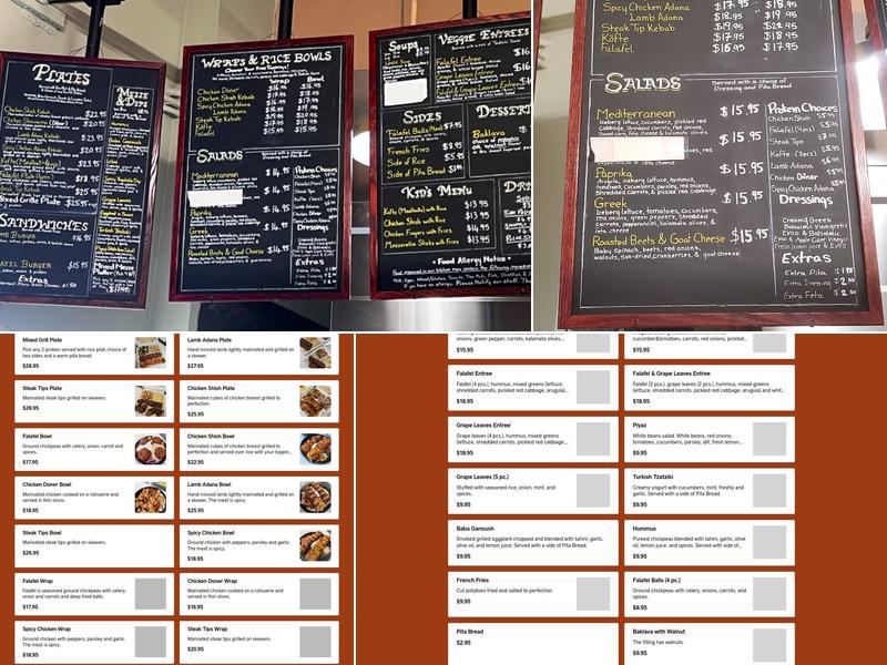 Paprika Grill Menu