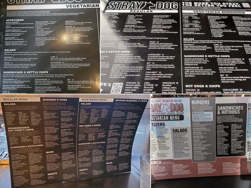 Stray Dog Menu